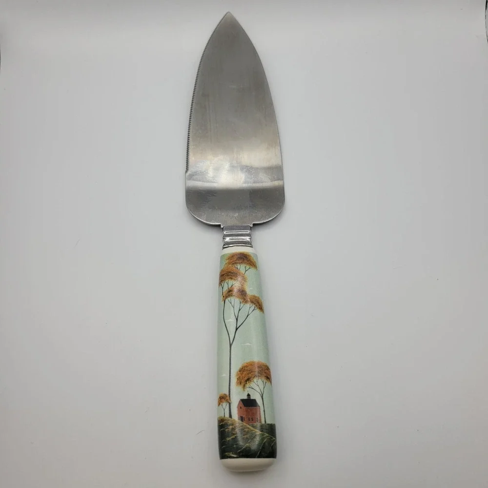 Warren Kimble Boston Warehouse Cake Server‎ Pie Server Country Cottage Stainless